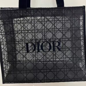 Dior beauty  Black Mesh Tote